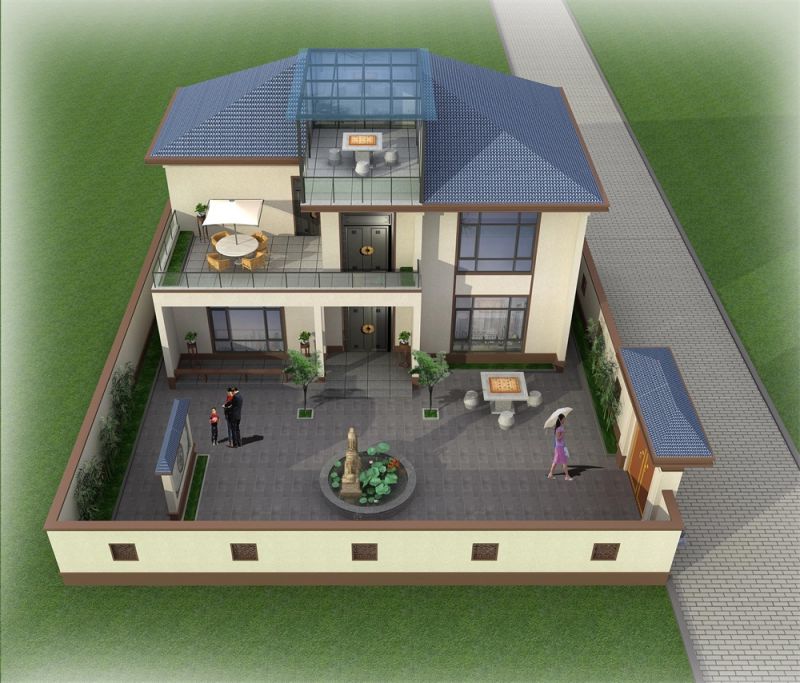 自建别墅效俯瞰